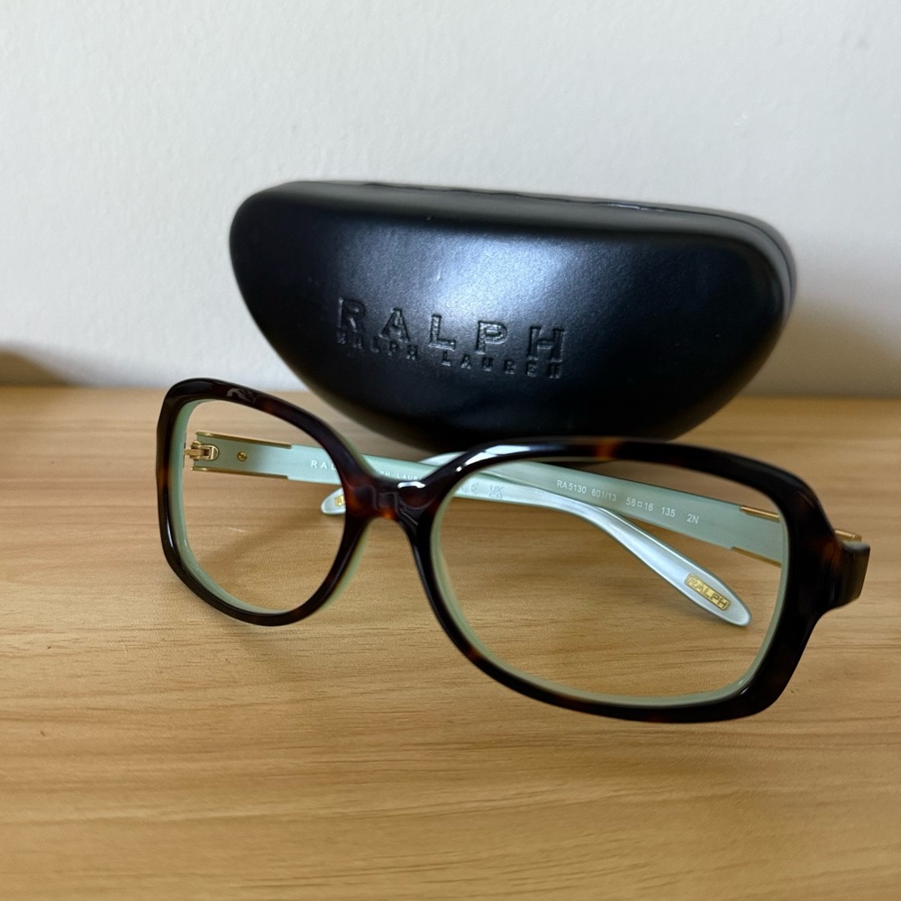 Ralph Lauren Tortoiseshell and Light Blue Women's Eyeglasses